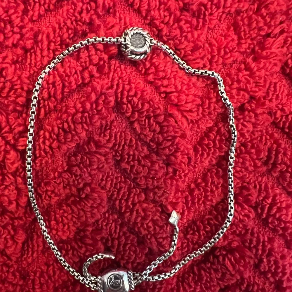David Yurman Châtelaine Pave Black Diamond & Silver Bracelet. Very hard to find! - Picture 10 of 13